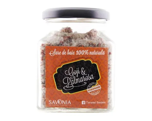Sare de Baie cu Goji si Palmarosa Savonia, 350g
