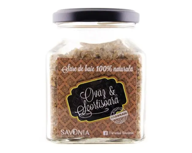 Sare de Baie cu Ovaz si Scortisoara Savonia, 350g