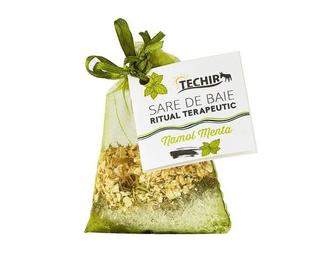 Sare de Baie Ritual Relaxant cu Namol si Menta - Techir, 63 g
