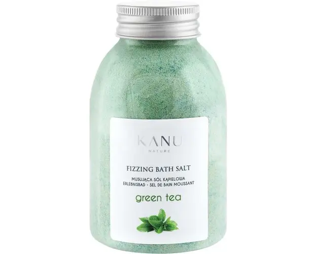 Sare de Baie Spumanta cu Parfum de Ceai Verde - KANU Nature Fizzing Bath Salt Green Tea, 250 g