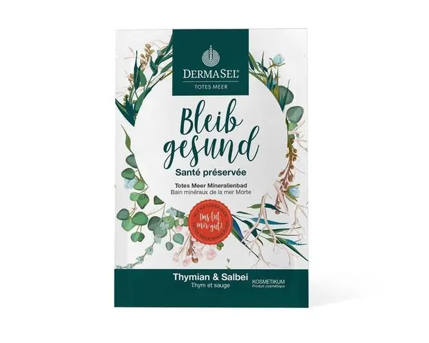 Sare de baie Stai sanatos, cu salvie, rozmarin si arnica, Dermasel, 60 g