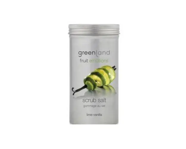 Sare exfolianta, cu lamaie verde si vanilie, Greenland, 400 gr
