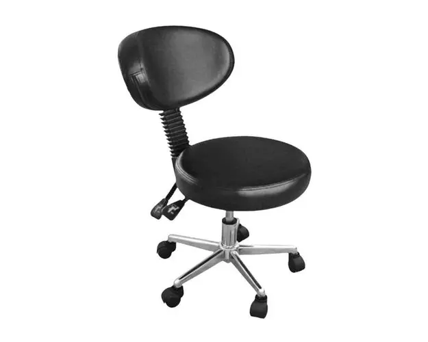 Scaun cu Spatar si Roti pentru Salon CH-810B(T) - Beautyfor Master Chair, Negru, 1 buc