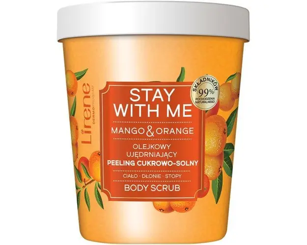 Scrub corporal Lirene Stay With Me cu extract de Mango &amp; Portocala, 200g