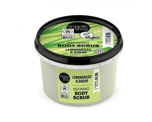 Scrub de Corp cu Zahar si Lemongrass Organic Shop, 250ml