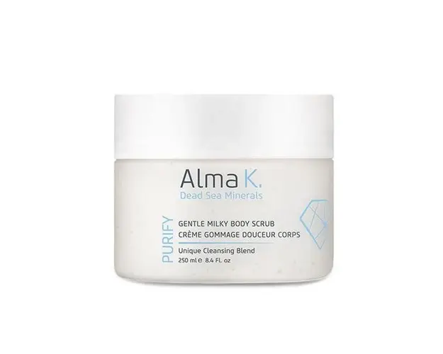 Scrub Delicat si Laptos pentru Corp - Alma K Gentle Milky Body Scrub Purify, 250 ml