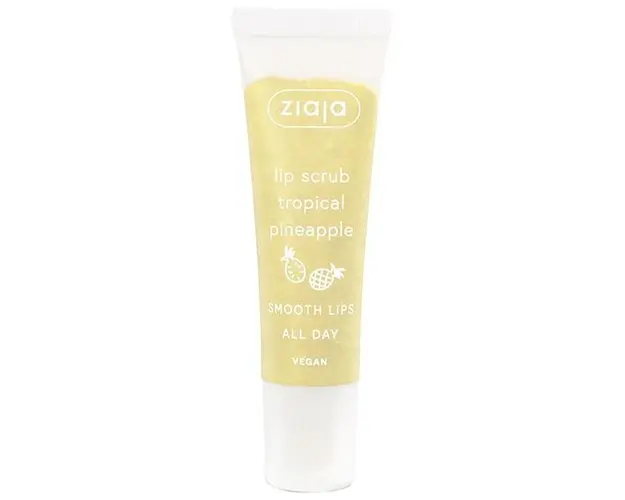 Scrub pentru Buze cu Ananas - Ziaja Lip Scrub Tropical Pineapple, 12 ml