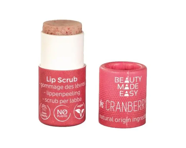 Scrub pentru Buze cu Merisoare Beauty Made Easy - Lip Scrub Cranberry, 6 g