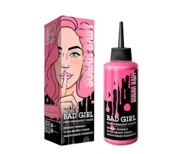Vopsea directa semi-permanenta - Bad Girl - Sugar Baby / Roz pastel, 150ml
