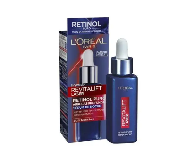 Ser de Noapte Anti-Rid - L&#039;Oreal Paris Revitalift Laser Retinol Puro Serum Noche, 30 ml