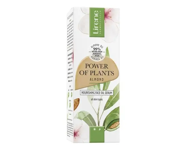 Ser facial cu ulei de migdale Lirene Power of Plants, 30ml