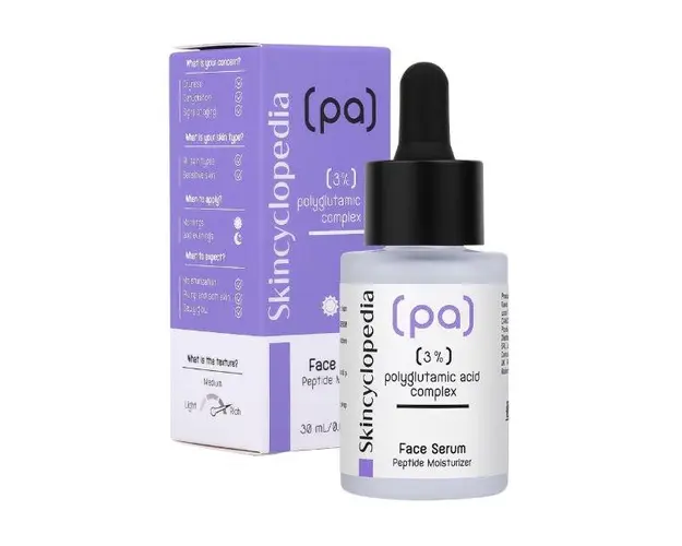 Ser Facial Hidratant cu Acid Poliglutamic - Camco Skincyclopedia Polyglutamic Acid Complex Face Serum Peptide Moistrizer, 30 ml