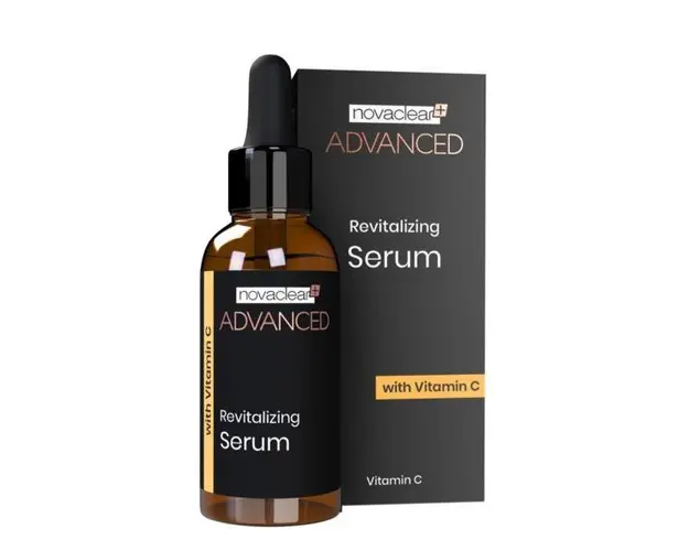 Ser Facial Revitalizant Cu Vitamina C Pura, 7.5 acid Ascorbic pentru pete pigmentare, Novaclear Advanced 30ml