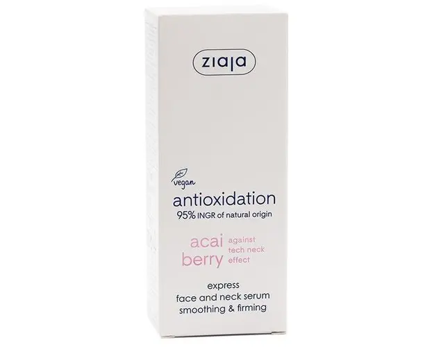 Ser Fermitate pentru Fata si Gat - Ziaja Acai Berry Express Face and Neck Serum Smoothing &amp; Firming, 50 ml