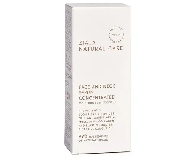 Ser Hidratant - Ziaja Natural Care Face and Neck Serum Concentrated, 30 ml