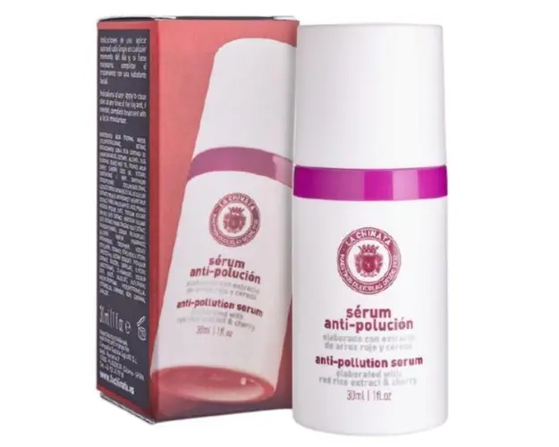 Ser pentru fata, anti-poluare, cu extract de maslin si cires, La Chinata, 30ml