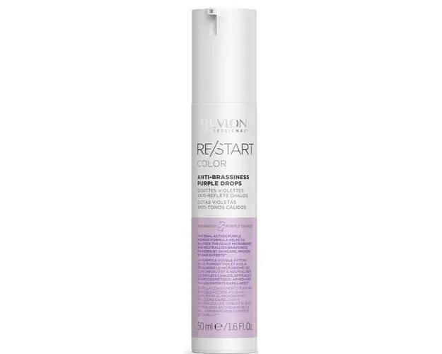 Ser pentru Par cu Pigmenti Violeti - Revlon Professional Re/Start Color Anti-brassiness Purple Drops, 50 ml