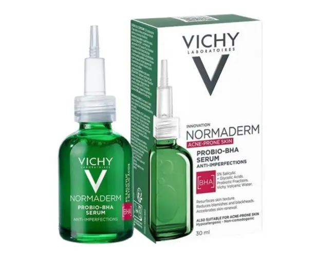 Ser pentru ten gras cu tendinta acneica si imperfectiuni Probio-BHA Normaderm, Vichy, 30 ml