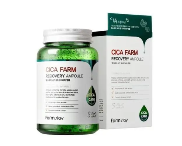 Ser Reparator Hidratant &amp; Calmant Farmstay Cica Farm Recovery Ampoule, 250 ml