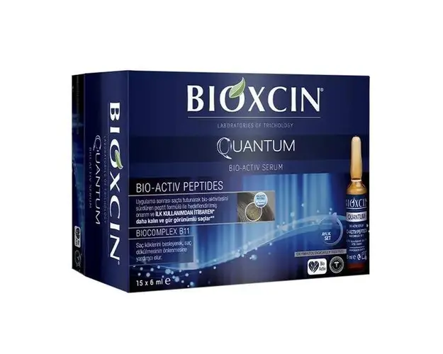 Ser tratament de intarire a parului Quantum Bioxcin Fiole, 15x6 ml
