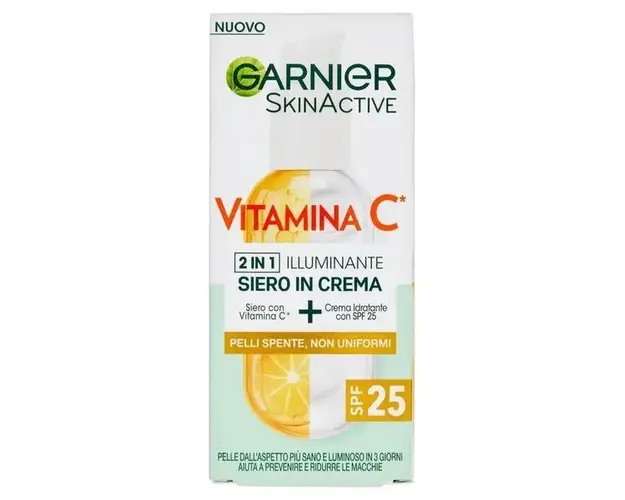 Serum crema Vitamina C cu efect de iluminare SPF25, Garnier, 50 ml