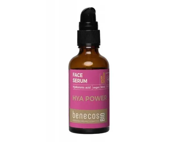 Serum cu Acid Hialuronic si Argan pentru Ten Matur si Uscat - Hya Power Benecos Bio, 50 ml