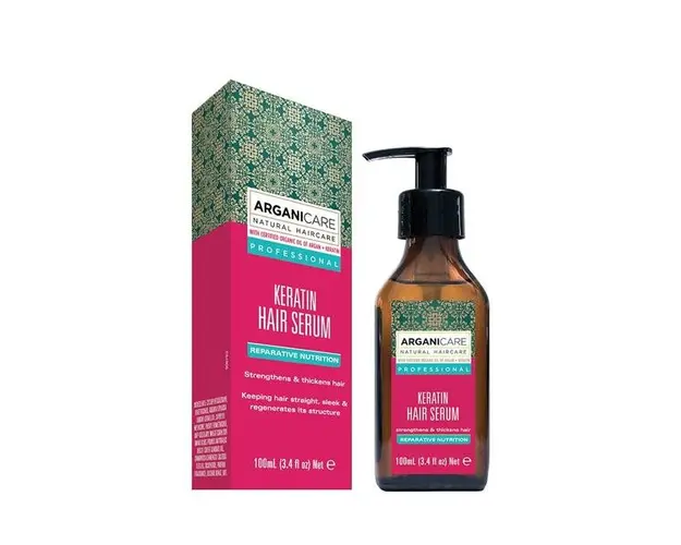 Serum Fortifiant si Nutritiv cu Keratina pentru Parul Uscat si Deteriorat Arganicare, 100ml