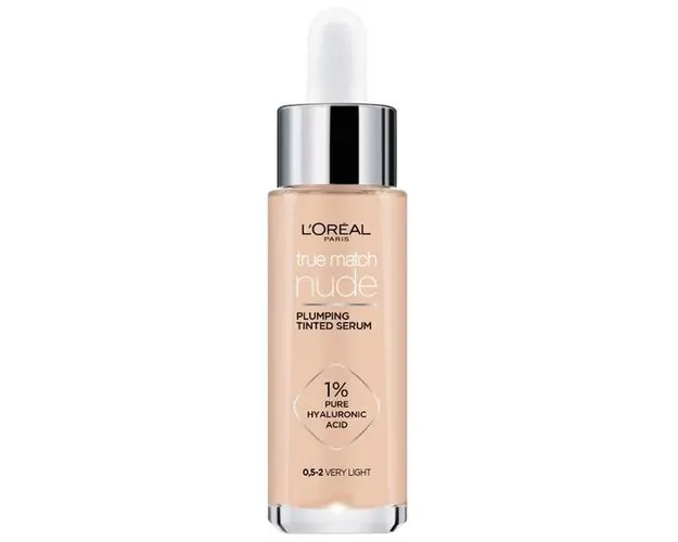 Serum Redensificator Infuzat cu Pigmenti - L&#039;Oreal Paris True Match Nude Plumping Tined Serum, nuanta 0,5-2 Very Light, 30 ml