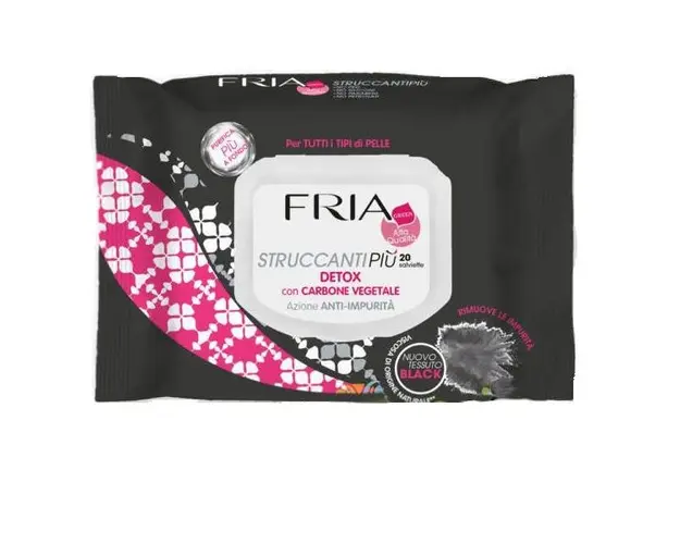 Servetele Demachiante Detoxifiante cu Carbune Fria, 20 buc