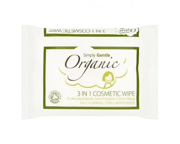 Servetele Demachiante din Bumbac Organic 3 in 1 cu Aloe Vera Macdonald and Taylor, 25 buc