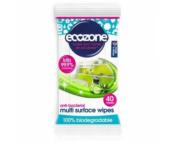 Servetele Umede pentru Curatare Multisuprafete cu Aloe Vera si Castravete Ecozone, 40 buc