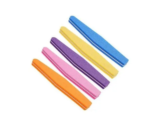Set 10 buc Pila unghii refolosibila romb 100/180 - diferite culori