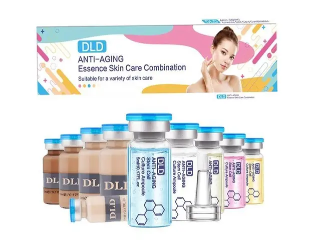Set 10 fiole tratament facial BB-Glow Meso Serum MakeUp Dermawhite Nutritie si Tonifiere, White BB-Cream Microneedeling Dr.Pen,10x5ml 
