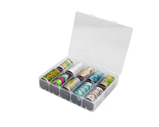Set 10 folie de transfer, Global Fashion, abstractie, Multicolor