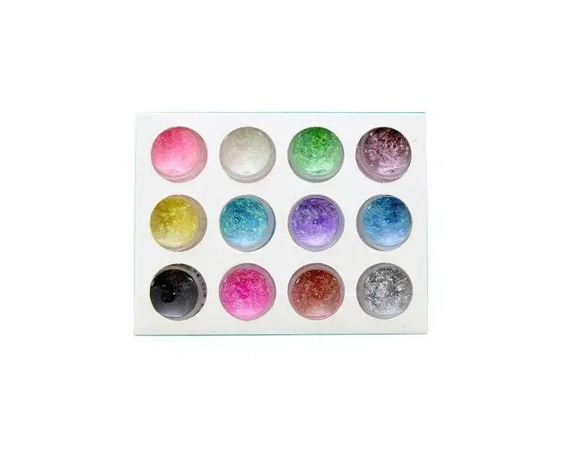 Set 12 decoratiuni unghii, Global Fashion, paiete linii, Multicolor