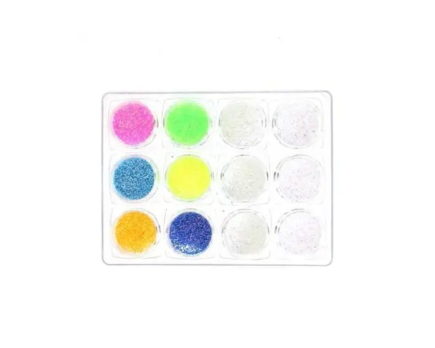 Set 12 decoratiuni unghii, Global Fashion, paiete pentru unghii, Multicolor