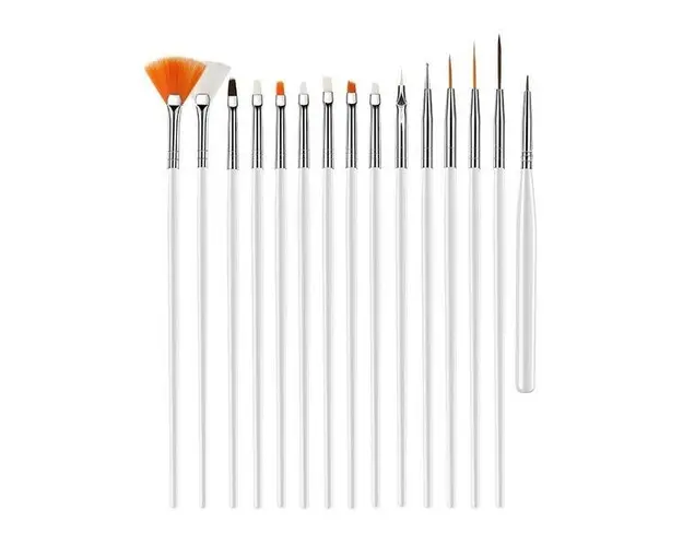 Set 15 pensule profesionale, gel uv unghii