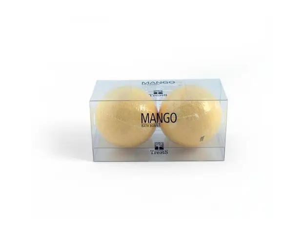 Set 2 bile efervescente baie, cu mango, Treets, 360 gr
