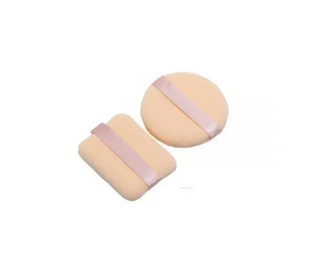 Set 2 burete make-up, pentru pudra, Global Fashion, Bej