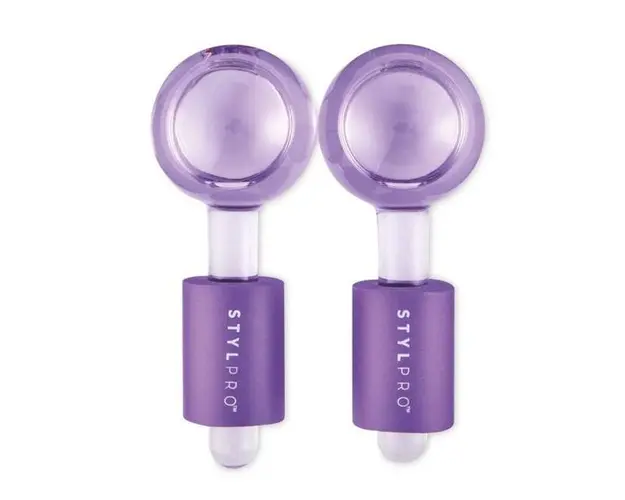 Set 2 Globuri Cryo Vegane pentru Masaj Facial si Tonifierea Pielii - Stylpro Facial Ice Globes, 1 set