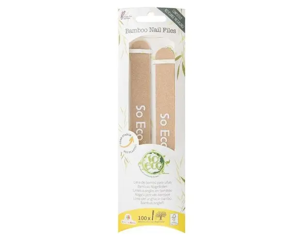 Set 2 Pile Ecologice de Bambus pentru Unghii - So Eco Bamboo Nail Files, 1 set