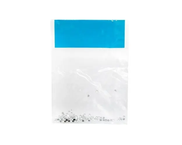Set 24 decoratiuni unghii, Global Fashion, cristale cercuri, Transparent