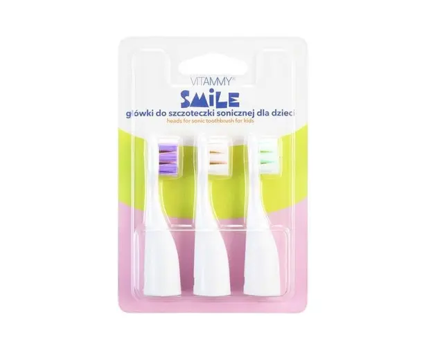 Set 3 rezerve periuta de dinti Vitammy Smile TH1804-3, Set II, Roz