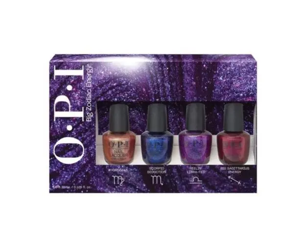 Set 4 nuante lac de unghii, Opi, NL, Big Zodiac Energy Colection, 4 x 3,75 ml