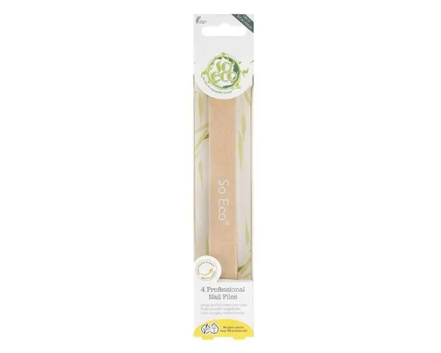 Set 4 Pile Ecologice Profesionale pentru Unghii - So Eco 4 Professional Nail Files, 1 set
