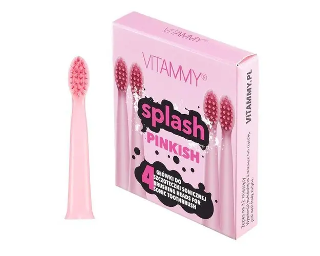 Set 4 rezerve periuta de dinti Vitammy Splash TH1811-4 Pinkish, Roz