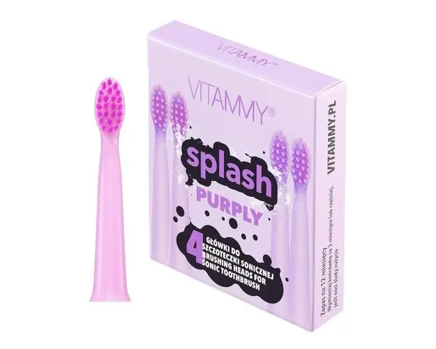 Set 4 rezerve periuta de dinti Vitammy Splash TH1811-4 Purply, Violet
