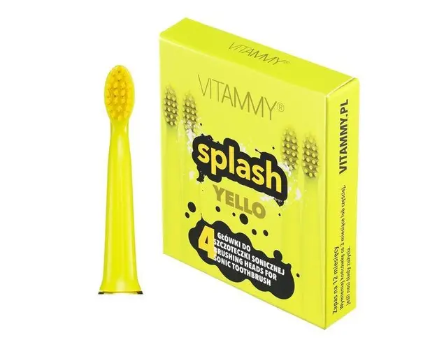 Set 4 rezerve periuta de dinti Vitammy Splash TH1811-4 Yello, Galben