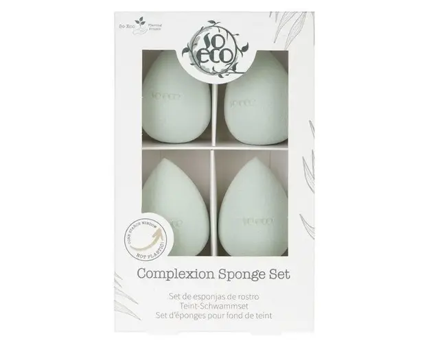Set 4 x Bureti Beauty Blender Ecologici pentru Machiaj - So Eco Complexion Sponge Set, 1 set