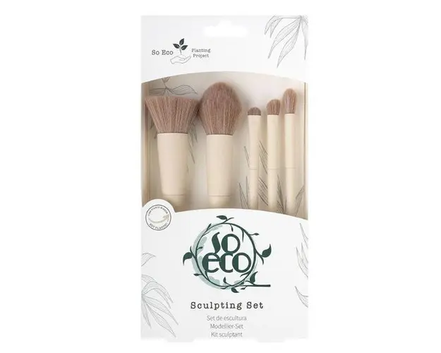 Set 5 Pensule Ecologice de Machiaj - So Eco Sculpting Set, 1 set